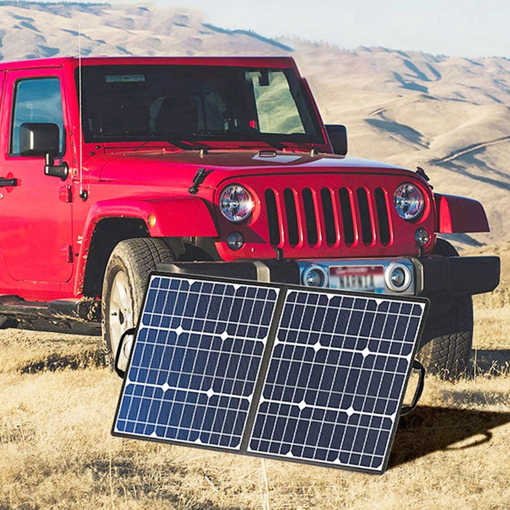 Flashfish SP50 50W 18V Solar Panel with 4 DC Connectors Portable Foldable PV Panels Monocrystalline Solar Panel - Image 6