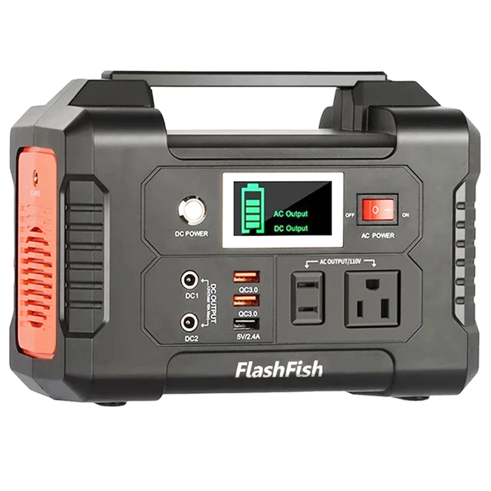 Flashfish E200 200W 151Wh Portable Power Station + SP50 18V 50W Foldable Solar Panel Outdoor Power Supply Kit - Image 3