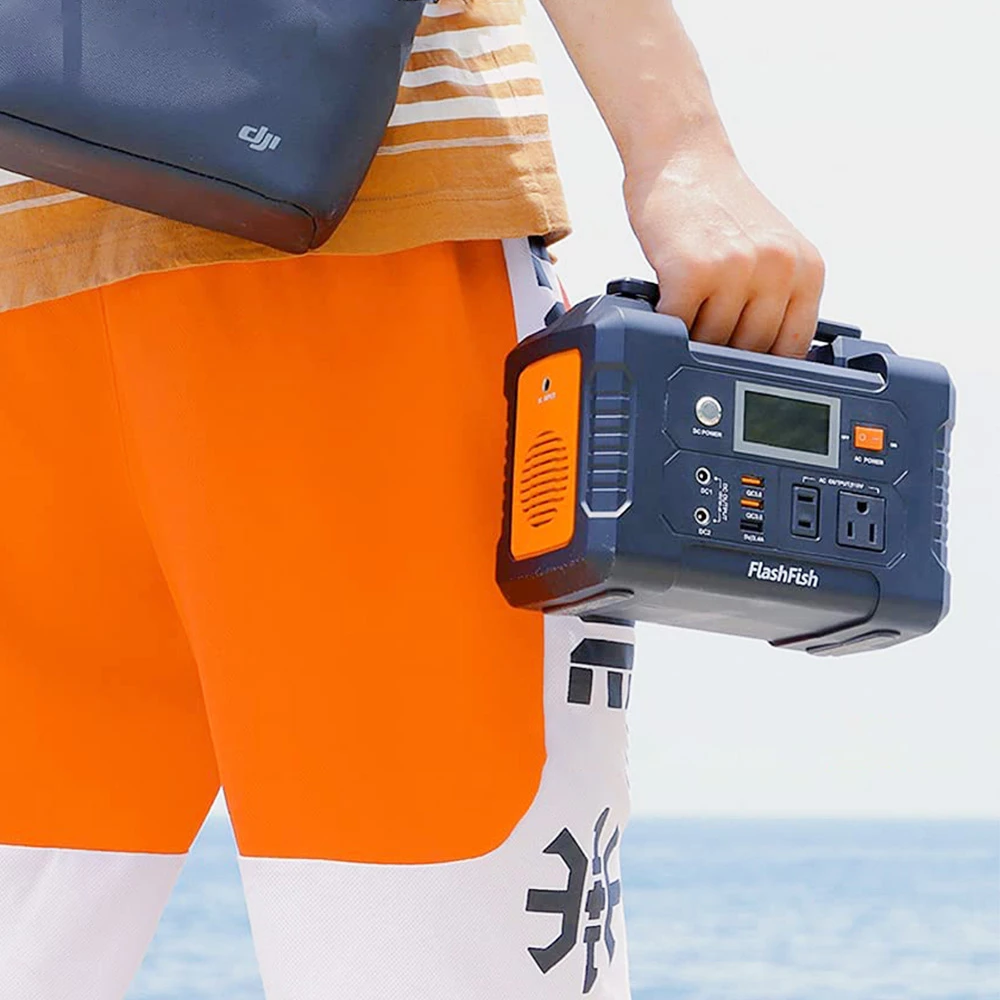 Flashfish E200 200W 151Wh Portable Power Station + TSP 18V 60W Foldable Solar Panel Outdoor Power Supply Kit - Image 6