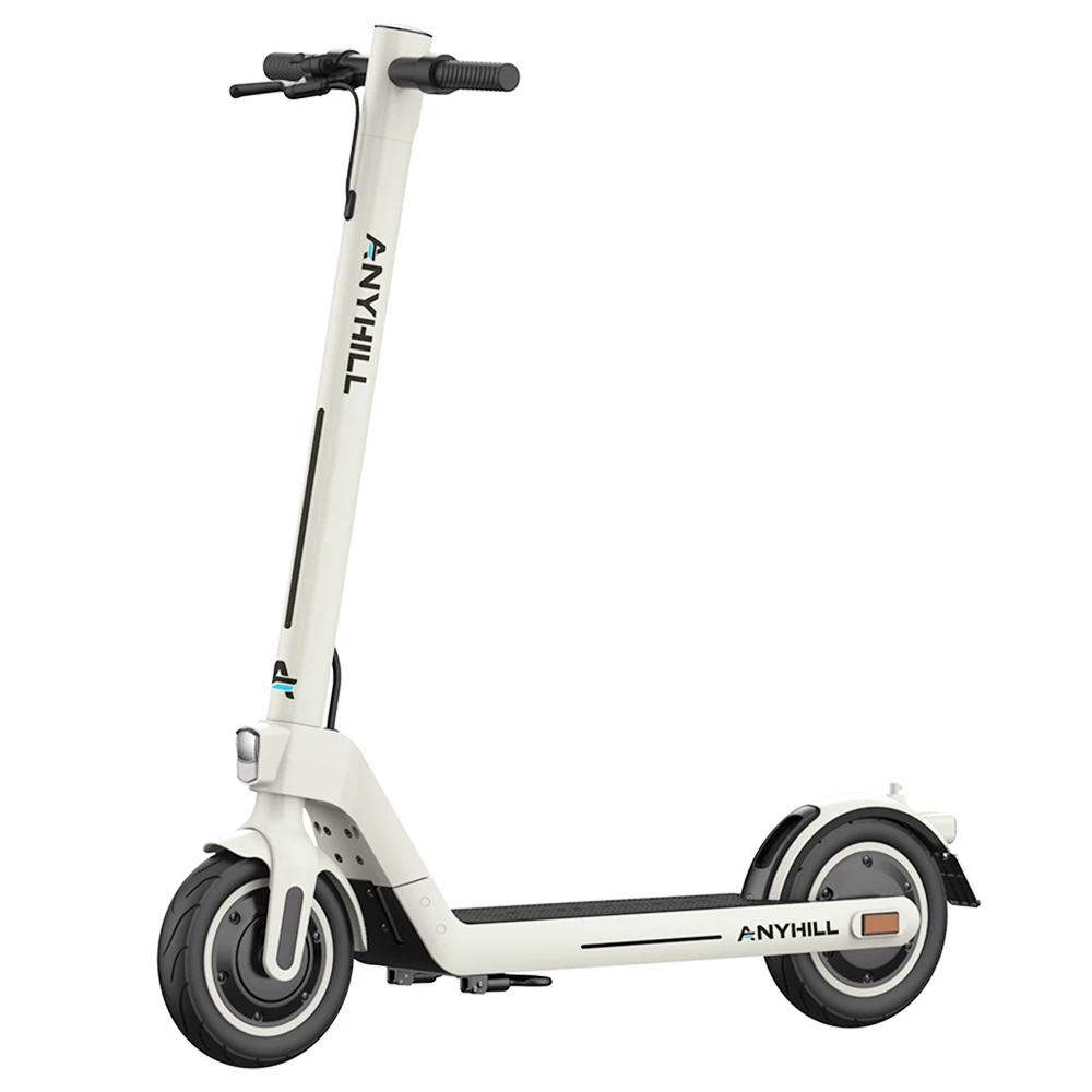 ANYHILL UM-2 Electric Scooter 10'' Pneumatic Tire 36V 10Ah Battery Rated 450W Motor 31km/h Max Speed - White