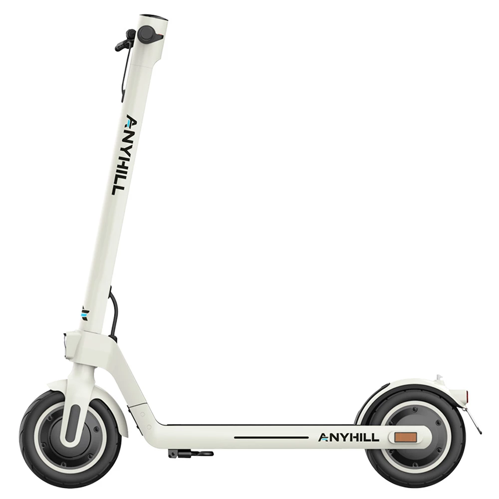 ANYHILL UM-2 Electric Scooter 10'' Pneumatic Tire 36V 10Ah Battery Rated 450W Motor 31km/h Max Speed - White - Image 2