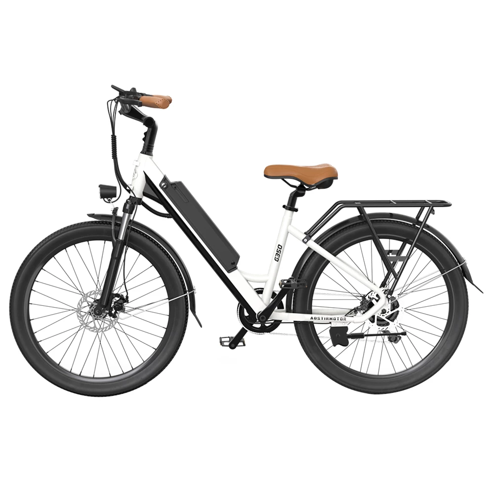 AOSTIRMOTOR G350 350W Electric Bike for Commuter 26*2.1 Inch Tire 36V 10Ah Removable Battery 7 Speed Gear - Image 2