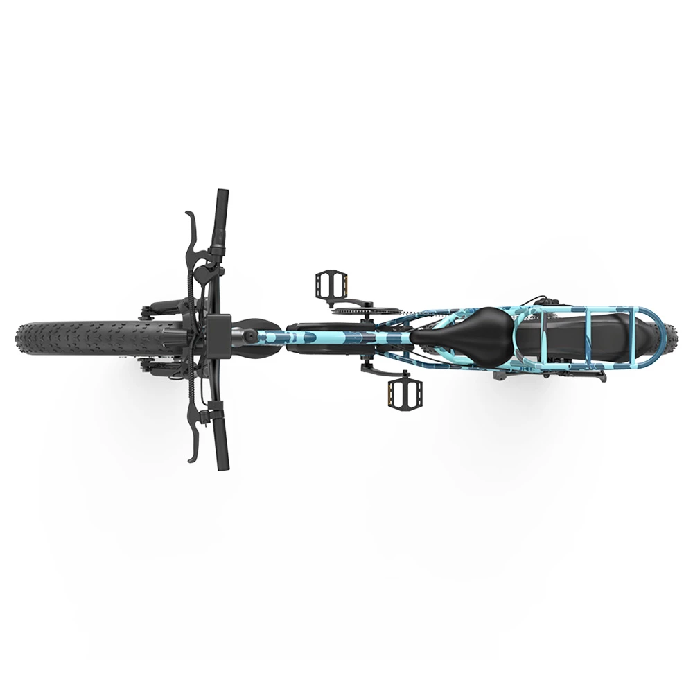 AOSTIRMOTOR S07-F Electric Bike 26*4.0'' Fat Tire 48V 13Ah Battery 750W Motor 7 Speed Shimano Gear - Ocean Blue Camo - Image 5