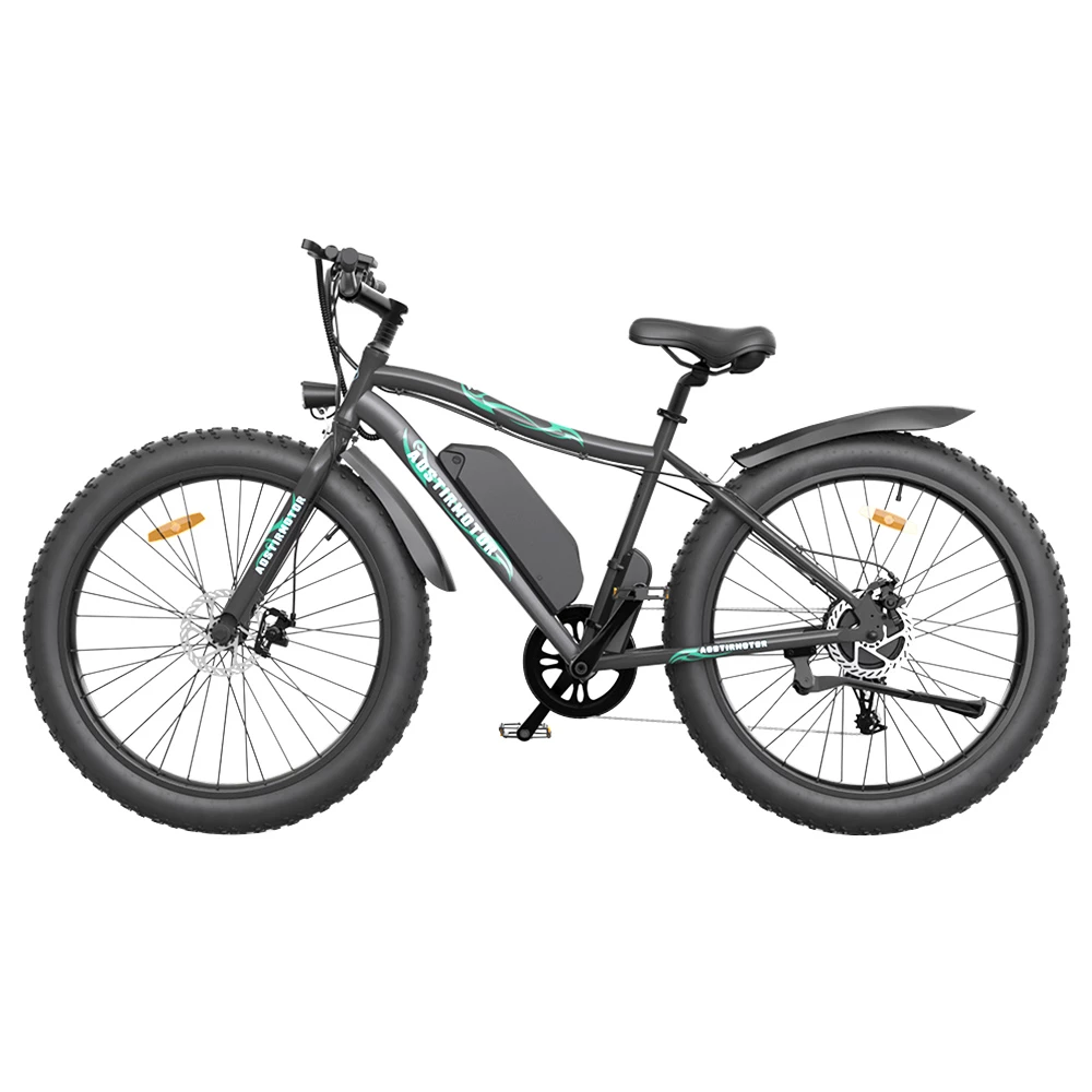 AOSTIRMOTOR S07-P Electric Bike 26*4.0'' Fat Tire 36V 13Ah Battery 500W Motor 7 Speed Shimano Gear - Image 2