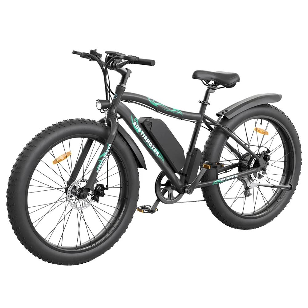 AOSTIRMOTOR S07-P Electric Bike 26*4.0'' Fat Tire 36V 13Ah Battery 500W Motor 7 Speed Shimano Gear - Image 3