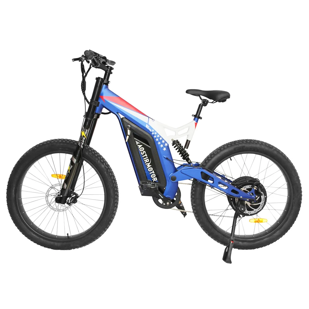 AOSTIRMOTOR S17 1500W Electric Bike 26*3.0'' Fat Tire 48V 20Ah Battery 50km/h Max Speed 7 Speed Shimano Gear - Image 2