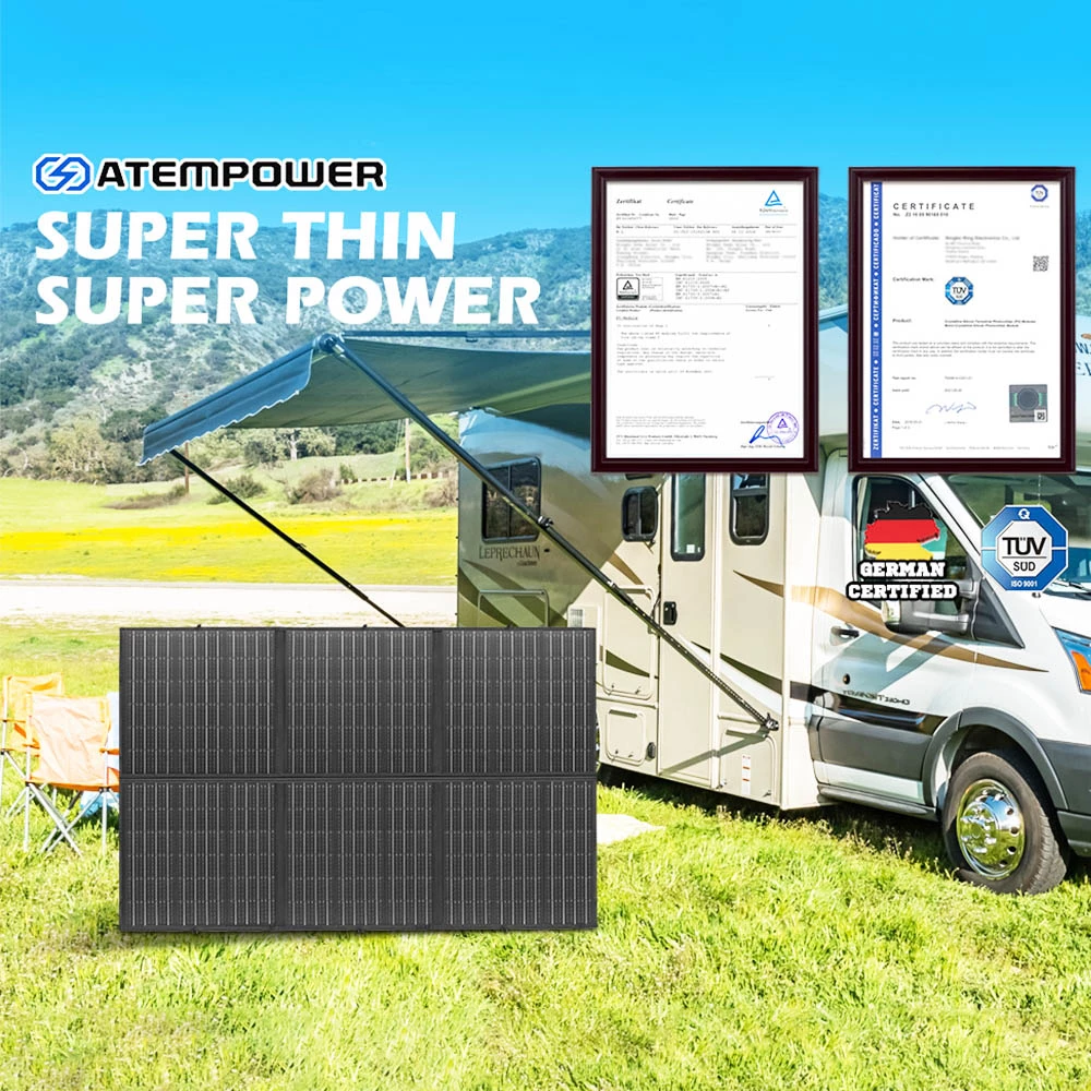 ATEM POWER 12V 300W Folding Solar Panel, PET Films, MPPT Controller, USB Charging, Flexible Solar Blanket Mat Kit - Image 5