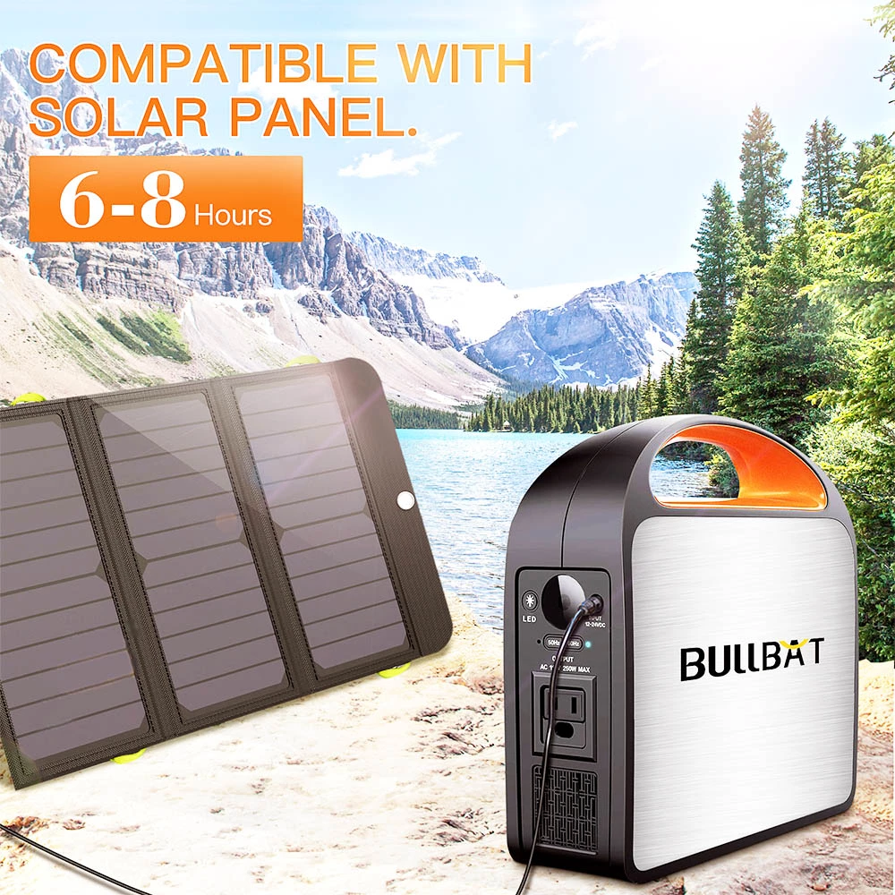 BULLBAT Pioneer 250 257Wh/250W Portable Power Station Solar Power Generators Backup Power Supply for Outdoor & Indoor - Image 3
