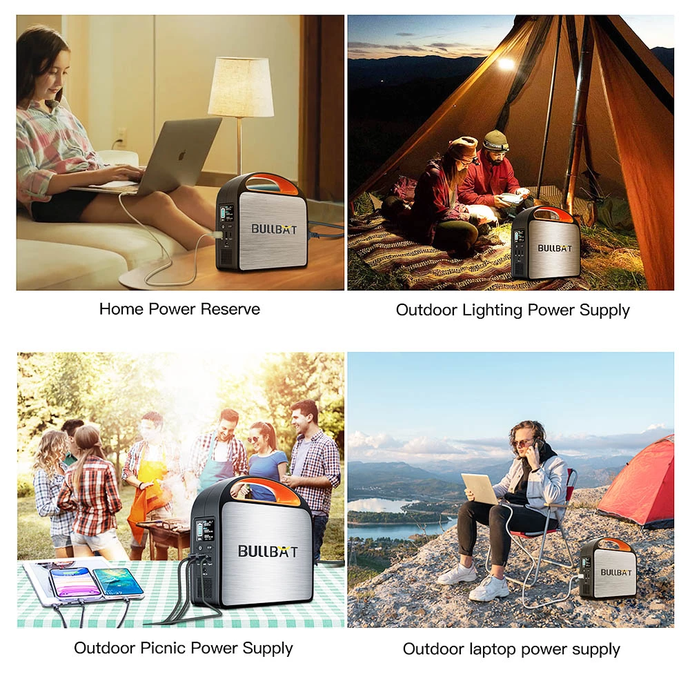 BULLBAT Pioneer 250 257Wh/250W Portable Power Station Solar Power Generators Backup Power Supply for Outdoor & Indoor - Image 5