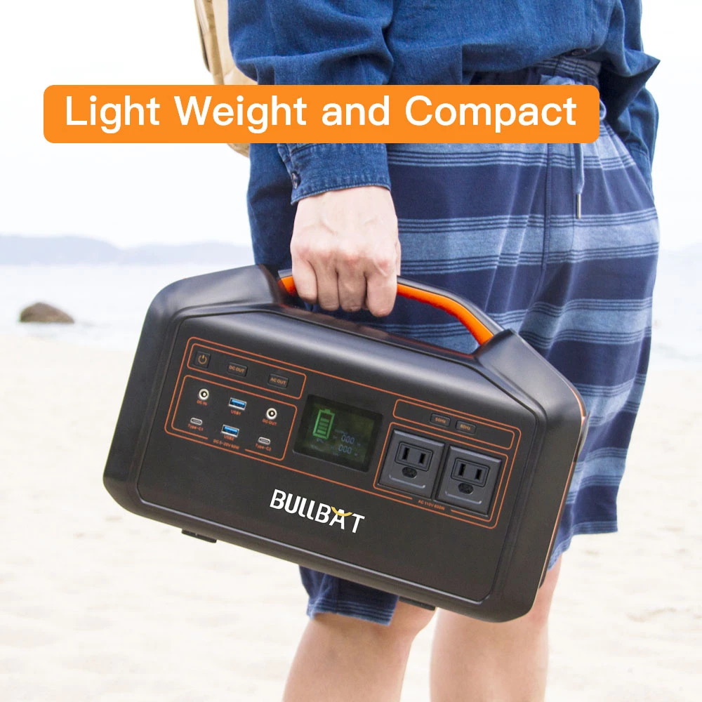 BULLBAT Pioneer 800 808Wh/800W Portable Power Station Solar Power Generators Backup Power Supply for Outdoor & Indoor - Image 4