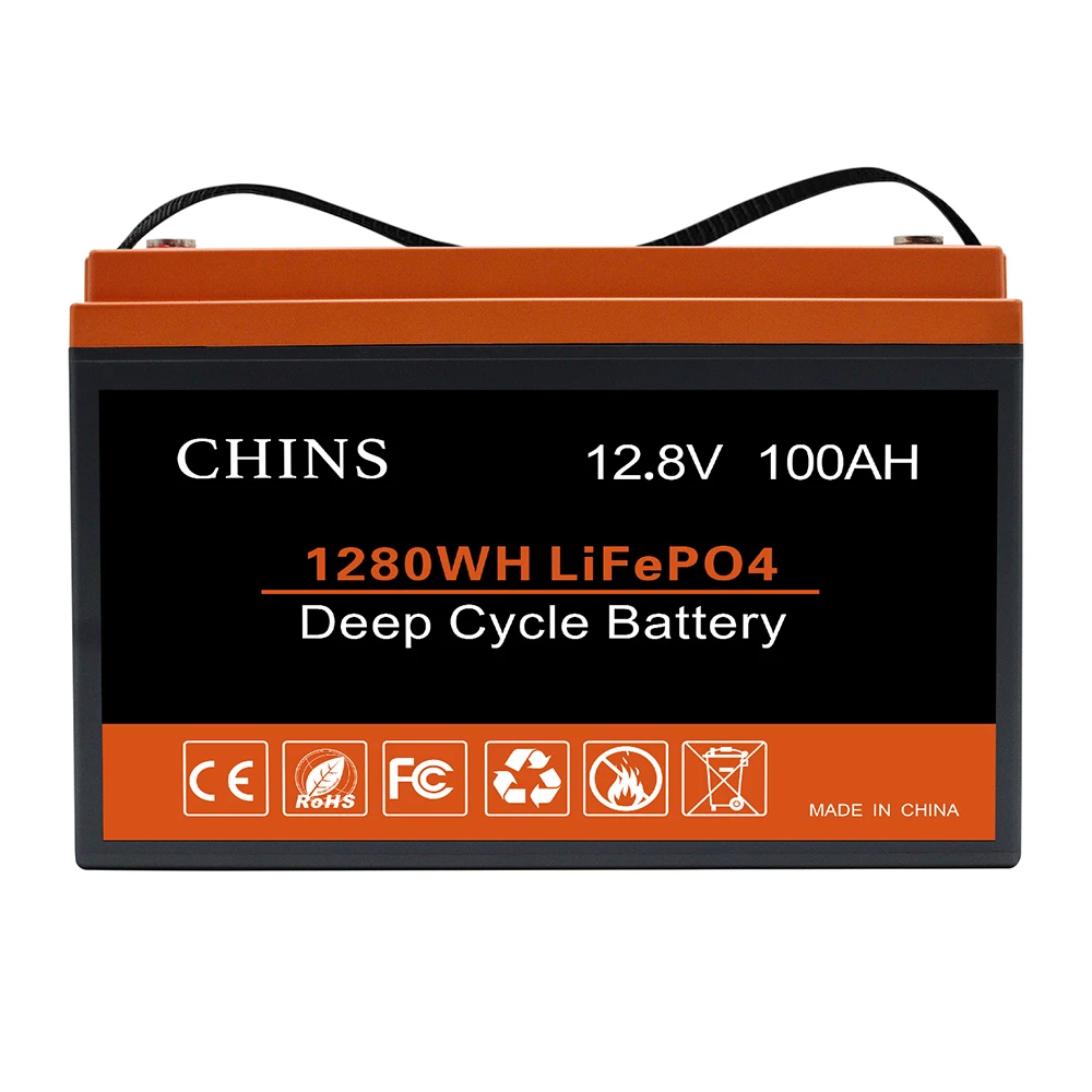CHINS LiFePO4 Battery 12V 100AH Lithium Battery - Built-in 100A BMS, Perfect for Replacing Most of Backup Power, Home Energy Storage and Off-Grid - Image 5
