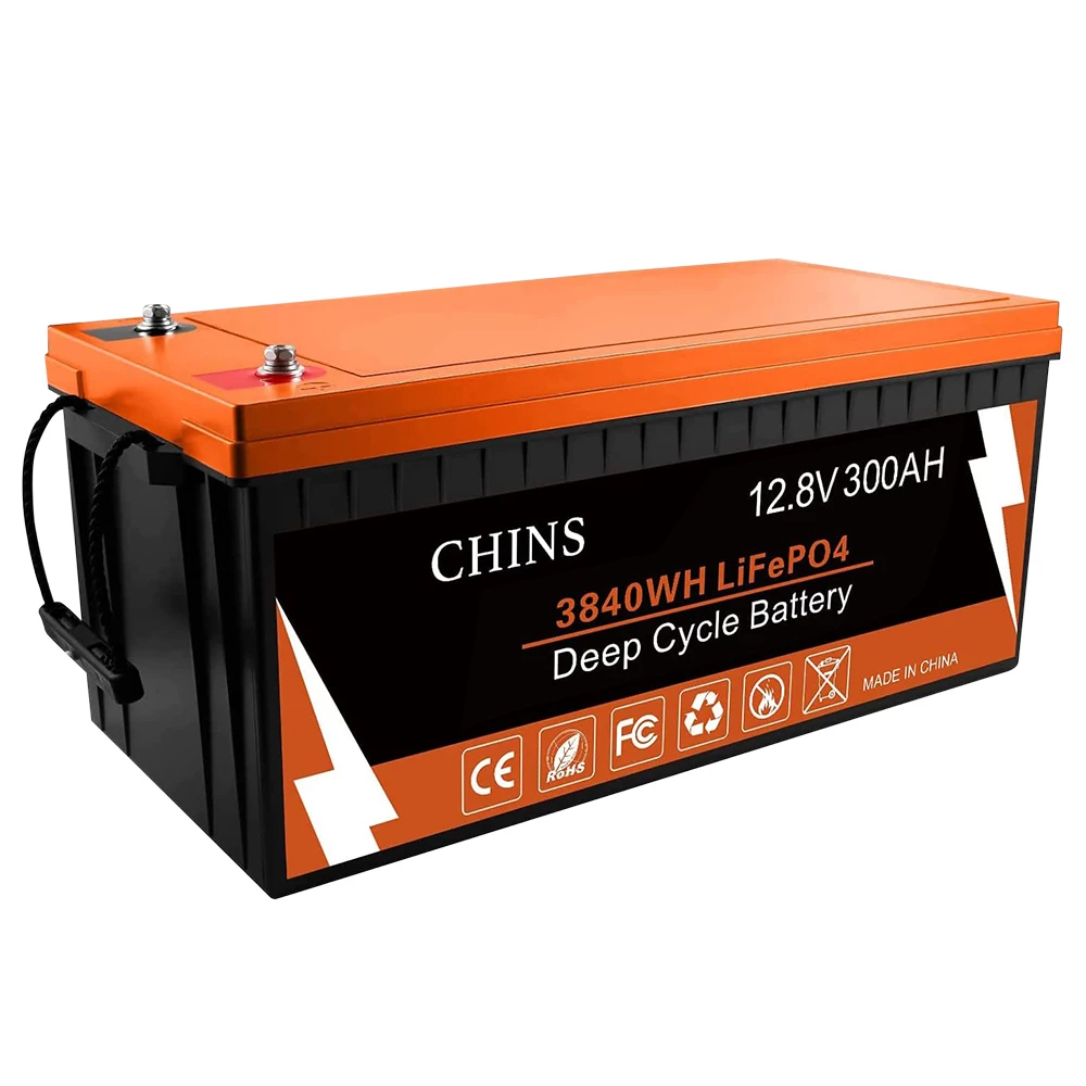 CHINS LiFePO4 Battery 12V 300Ah Lithium Battery - Built-in 200A BMS, Perfect for Replacing Most of Backup Power, Home Energy Storage and Off-Grid - Image 2