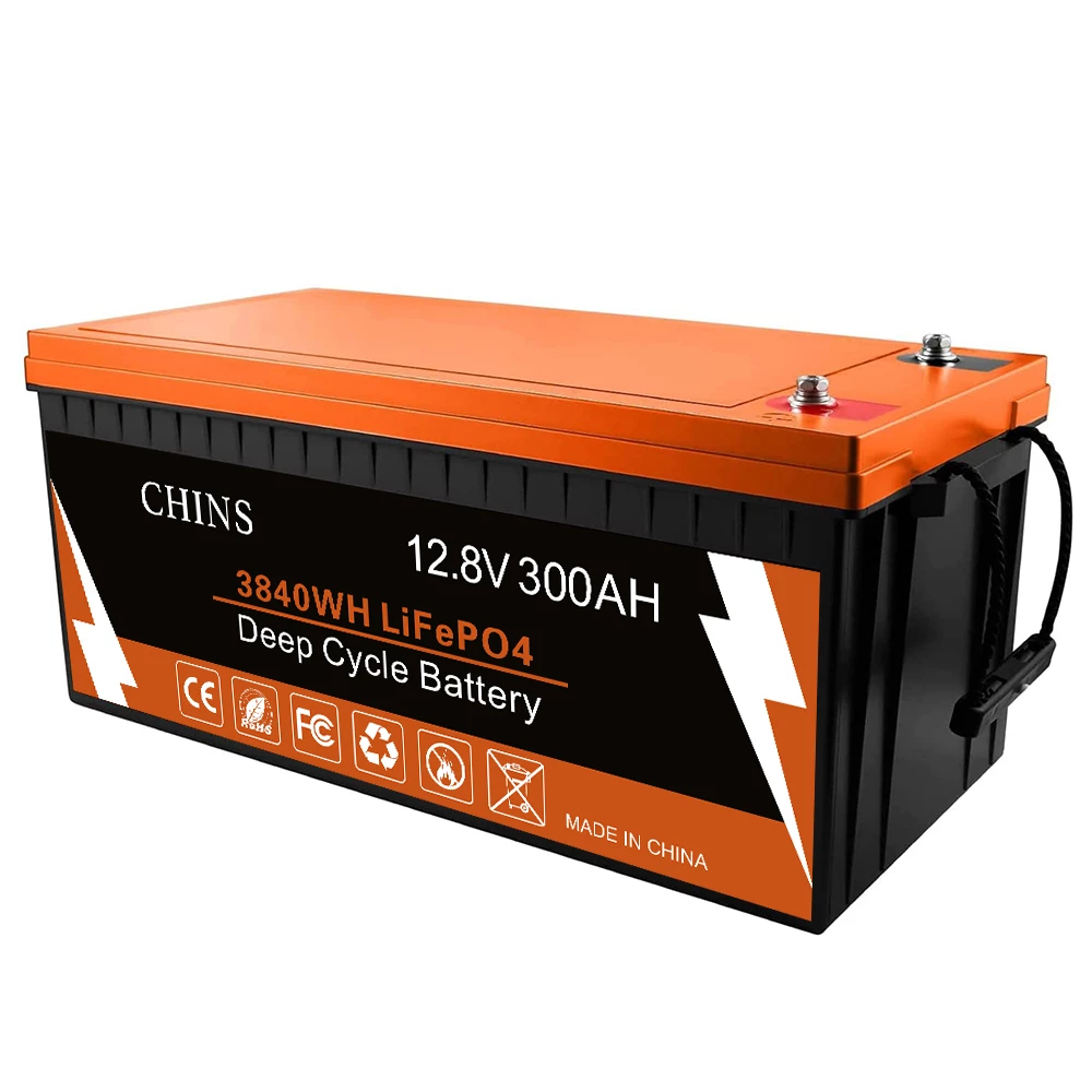 CHINS LiFePO4 Battery 12V 300Ah Lithium Battery - Built-in 200A BMS, Perfect for Replacing Most of Backup Power, Home Energy Storage and Off-Grid - Image 3