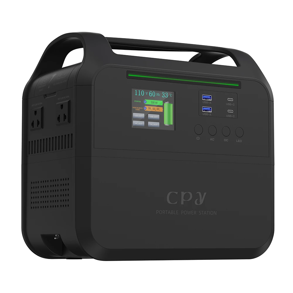 CPY 1000W Portable Power Station 748Wh Battery, 6 Outputs, Charge to 80% in 1 Hour, Detachable Function, LCD Display - Image 4