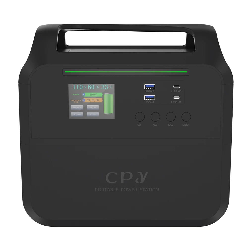 CPY 1000W Portable Power Station 748Wh Battery, 6 Outputs, Charge to 80% in 1 Hour, Detachable Function, LCD Display - Image 6