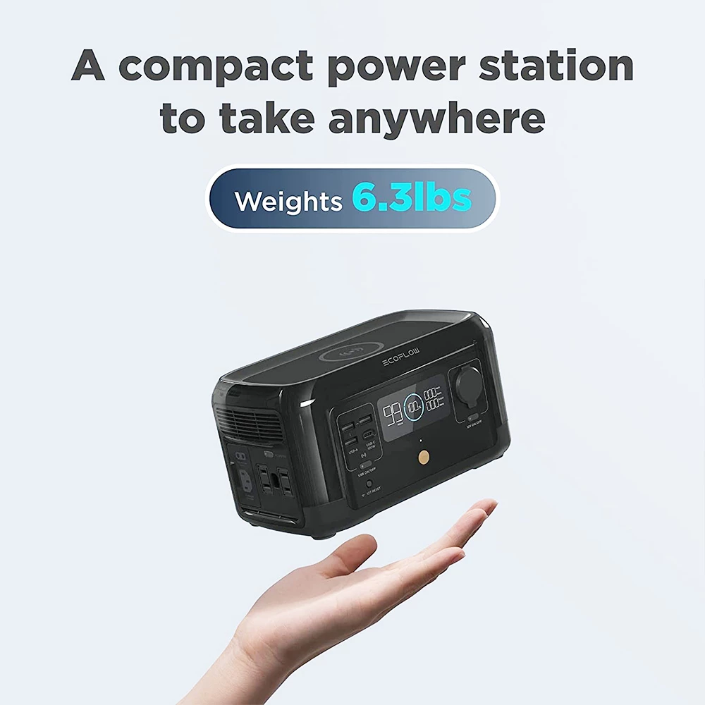 EcoFlow RIVER mini Wireless 210Wh Portable Power Station Lightweight and Silent Solar Generator Fast Charging - Image 5