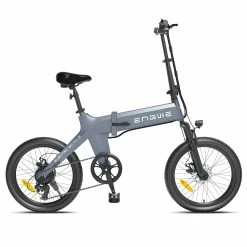 ENGWE C20 Folding Electric Bicycle 20 inch Tire 250W Brushless Motor 36V 10.4Ah Battery 25km/h Max Speed - Gray
