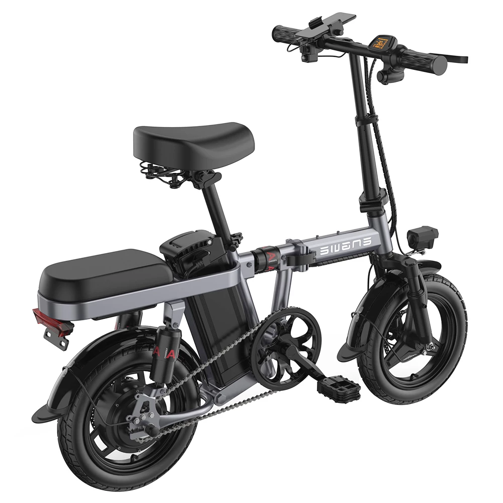 ENGWE T14 Folding Electric Bicycle 14 Inch Tire 350W Brushless Motor 48V 10Ah Battery 25km/h Max Speed - Grey - Image 3
