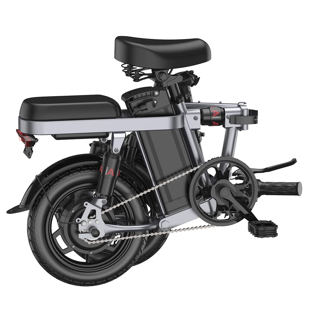 ENGWE T14 Folding Electric Bicycle 14 Inch Tire 350W Brushless Motor 48V 10Ah Battery 25km/h Max Speed - Grey - Image 4