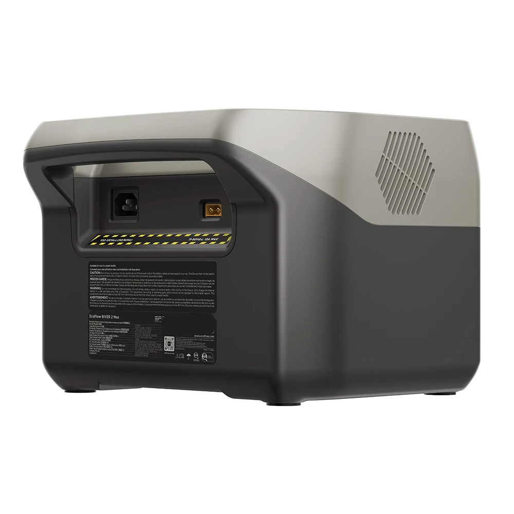 EF EcoFlow RIVER 2 MAX Portable Power Station, 500W Output, 512Wh LiFePO4 Battery Solar Generator, 1 Hour Fast Charging, 11 Output Ports, App Control, Up To 1000W Output Solar Generator for Outdoor Camping/RVs/Home Emergency Use - Image 5