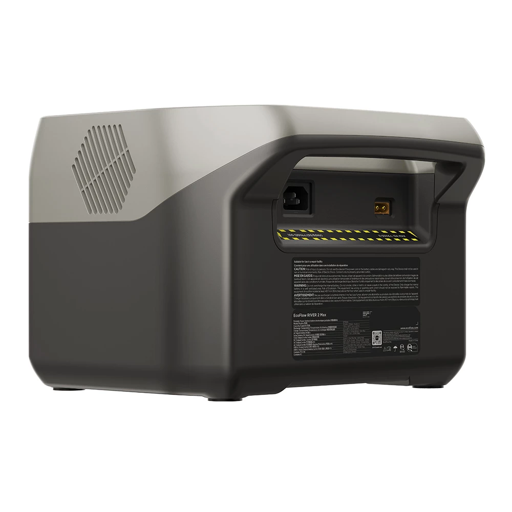 EF EcoFlow RIVER 2 MAX Portable Power Station, 500W Output, 512Wh LiFePO4 Battery Solar Generator, 1 Hour Fast Charging, 11 Output Ports, App Control, Up To 1000W Output Solar Generator for Outdoor Camping/RVs/Home Emergency Use - Image 6