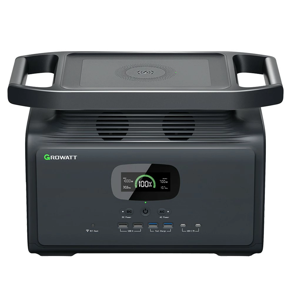 GROWATT Infinity 1500 Portable Power Station, 1512Wh Capacity 2000W AC Output, 12 Outlets, Wireless Charging, UPS Function, Smart APP Control - Image 3