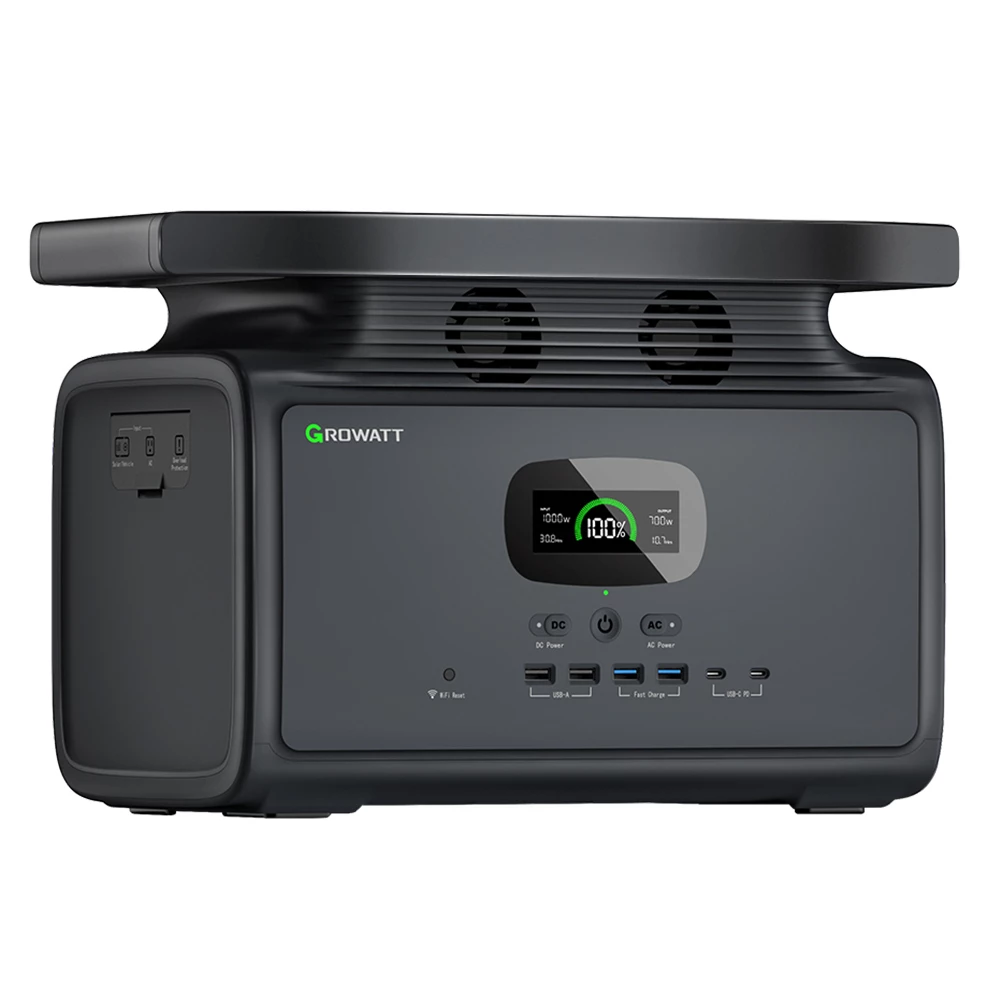 GROWATT Infinity 1500 Portable Power Station, 1512Wh Capacity 2000W AC Output, 12 Outlets, Wireless Charging, UPS Function, Smart APP Control - Image 4