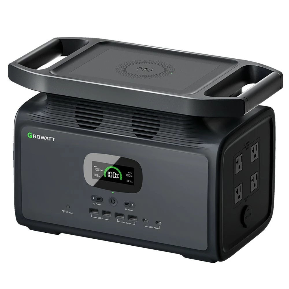 GROWATT Infinity 1500 Portable Power Station, 1512Wh Capacity 2000W AC Output, 12 Outlets, Wireless Charging, UPS Function, Smart APP Control - Image 5