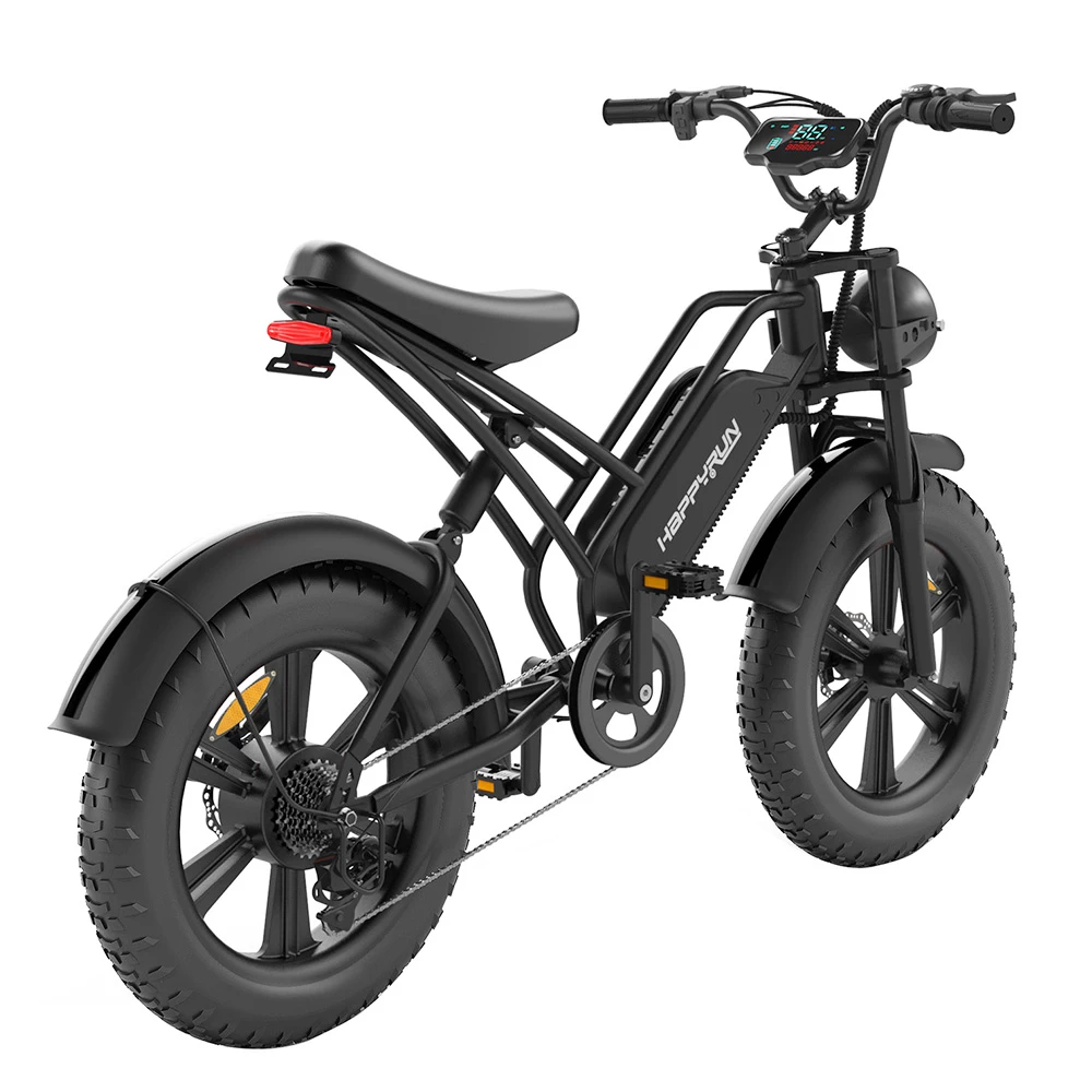 HAPPYRUN HR-G50 Electric Bike 18Ah Battery 750W Motor 20 Inch 50Km/h Max Speed Retro Ebike Max Load 150kg - Image 4