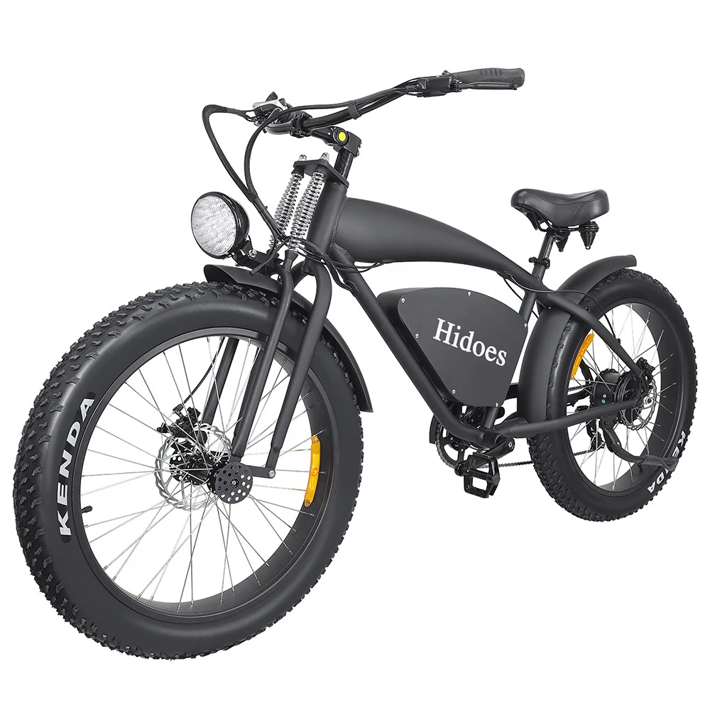 Hidoes B3 Electic Mountain Bike 26*4.0 Inch Off-Road Fat Tires 1200W Brushless Motor 60Km/h Max Speed 48V 17.5Ah Battery for 50-60KM Mileage 7-Speed Transmission System - Image 3