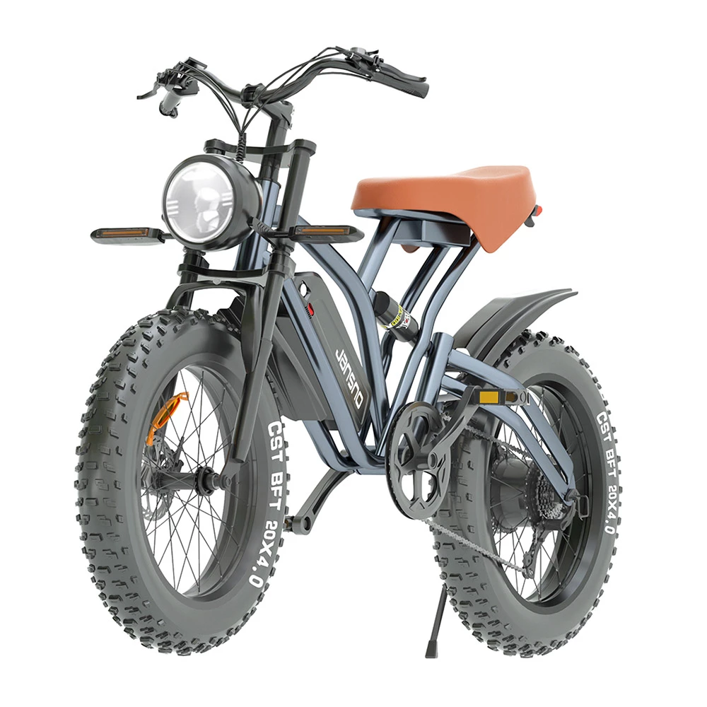 JANSNO X50 Electric Bike 20*4.0 Inch Fat Tire 750W Brushless Motor 40km/h Max Speed 48V 12.8Ah Removable Battery 50km Range - Image 4