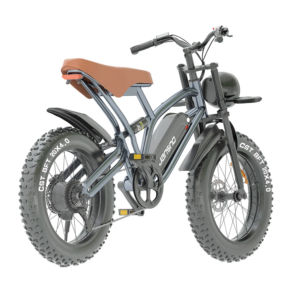 JANSNO X50 Electric Bike 20*4.0 Inch Fat Tire 750W Brushless Motor 40km/h Max Speed 48V 12.8Ah Removable Battery 50km Range - Image 6