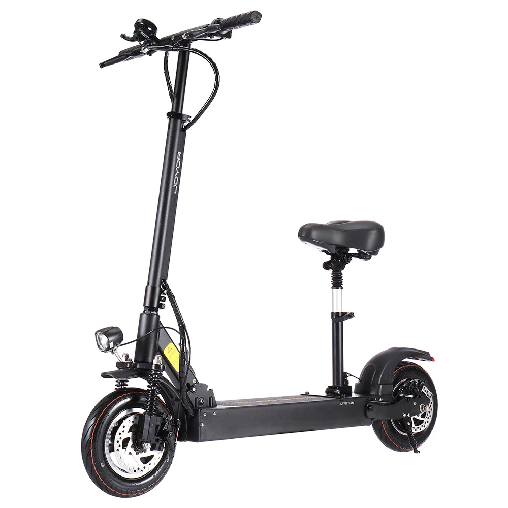 JOYOR Y1 Electric Scooter 36V 8Ah Battery, 400W Motor 35km/h Max Speed with Seat Black - Image 4