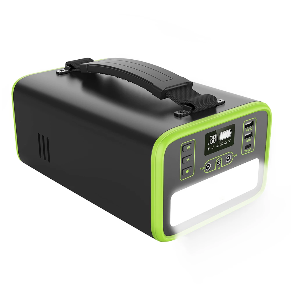 NECESPOW N300 320W Portable Power Station, 281Wh/88000mAh LiFePo4 Battery Solar Generator, Pure Sine Wave AC Outlet, PD 65W Charging, LED Flashlight, 7 Outputs - Image 2