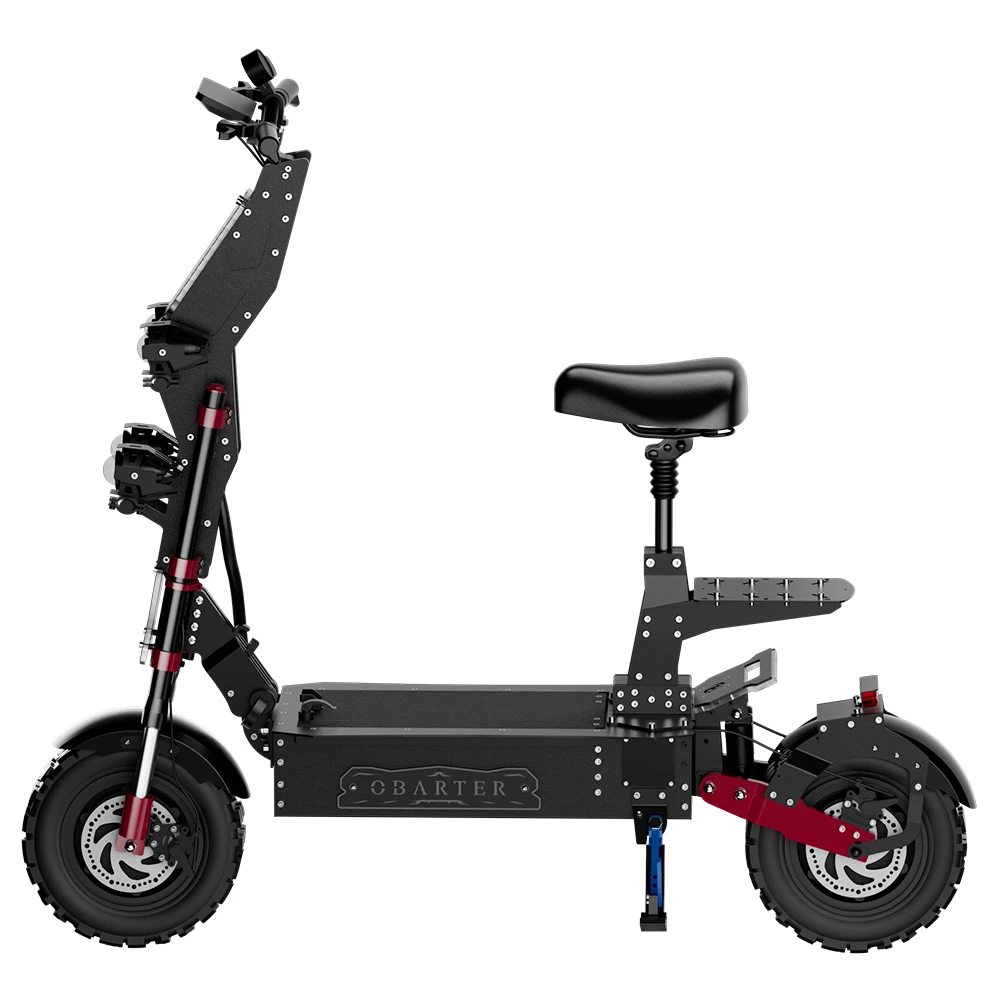 OBARTER-X7 Super Electric Scooter 14 Inch Off Road Tires 4000W*2 Dual Motors 60V 60Ah Battery 90Km/h Max Speed 120kg Load 140KM Range with Seat - Image 2