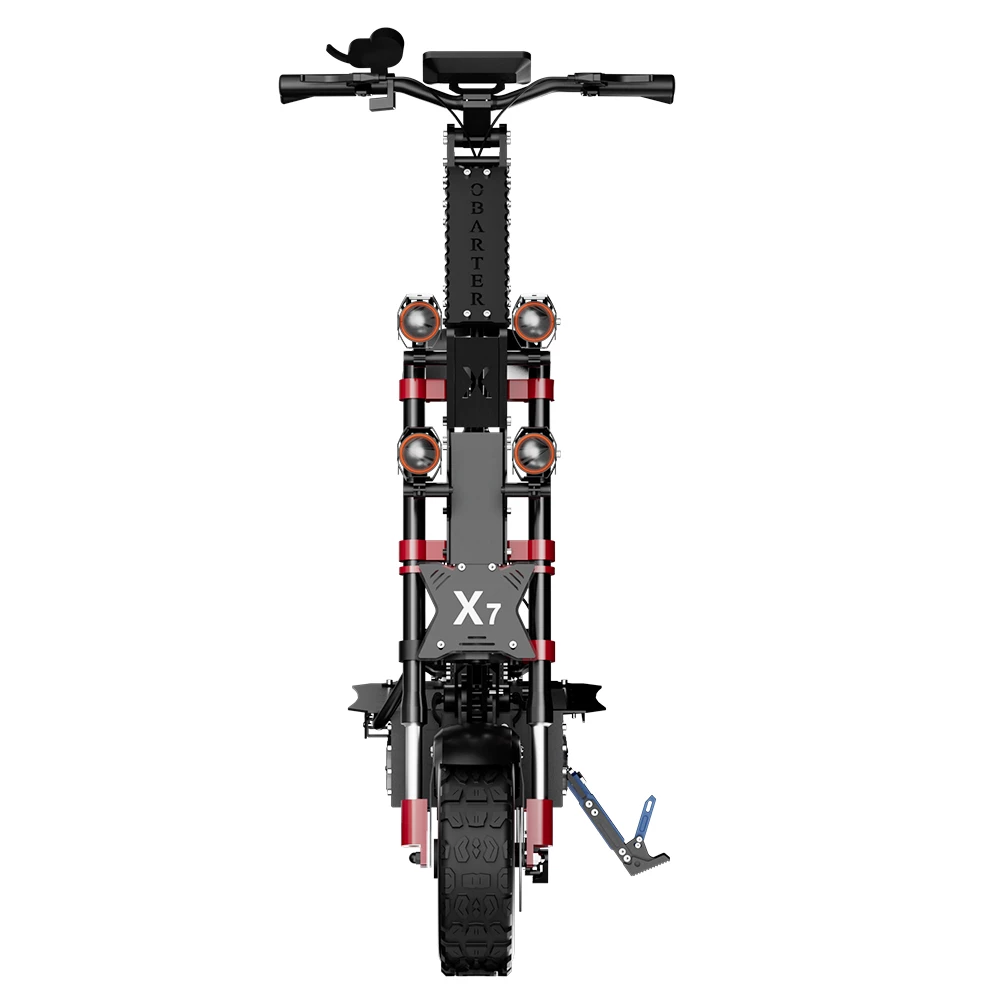 OBARTER-X7 Super Electric Scooter 14 Inch Off Road Tires 4000W*2 Dual Motors 60V 60Ah Battery 90Km/h Max Speed 120kg Load 140KM Range with Seat - Image 5