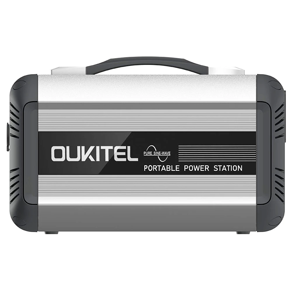 OUKITEL CN505 Portable Power Station 614Wh/500W with Pure Sine Wave and Solar Fast Charging - Black