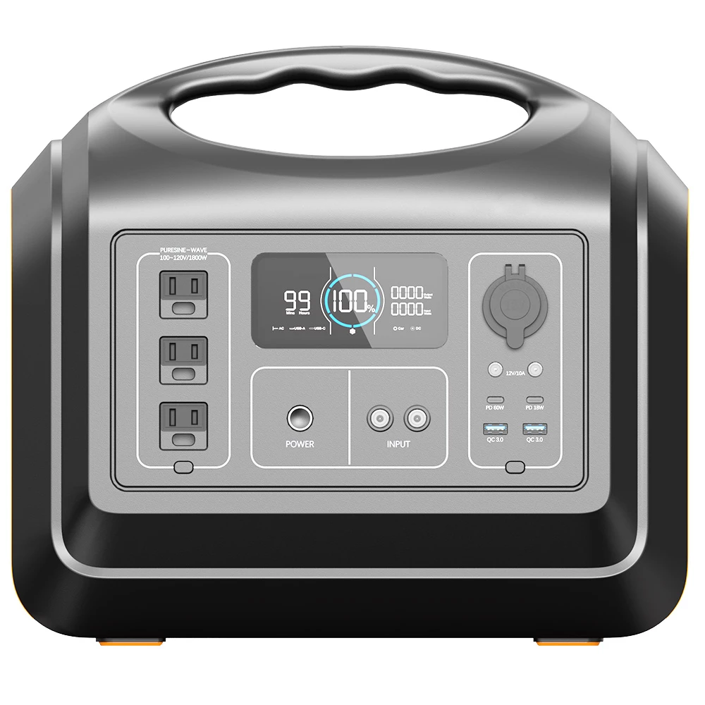 OUPES 1800W 1488Wh Portable Power Station Solar Generator with Quick Charge Upgrade LiFePO4 Battery for Camping Hiking Hunting - Image 2