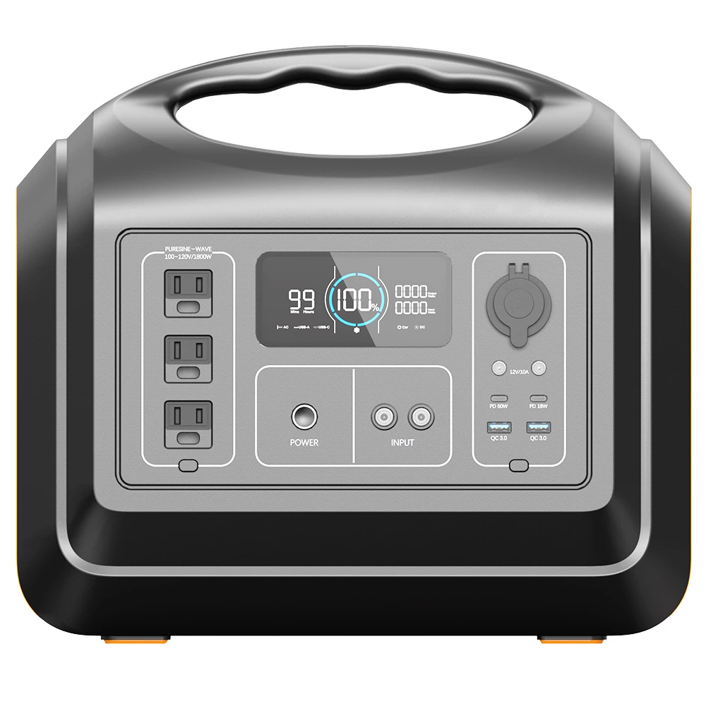 OUPES 1800W 1488Wh Portable Power Station + 4Pcs 18V 100W Solar Panel Solar Generator Home Kit - Image 2