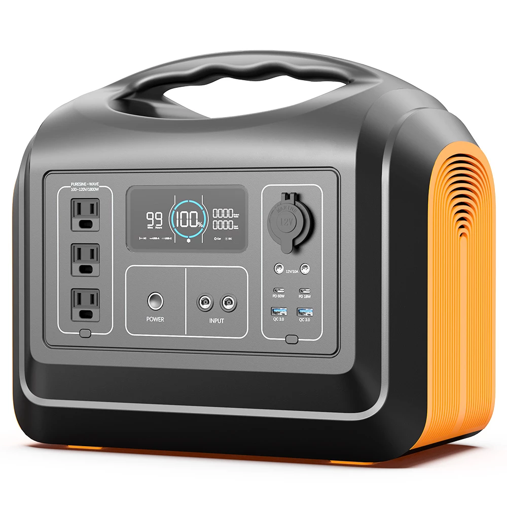 OUPES 1800W 1488Wh Portable Power Station + 4Pcs 18V 100W Solar Panel Solar Generator Home Kit - Image 4