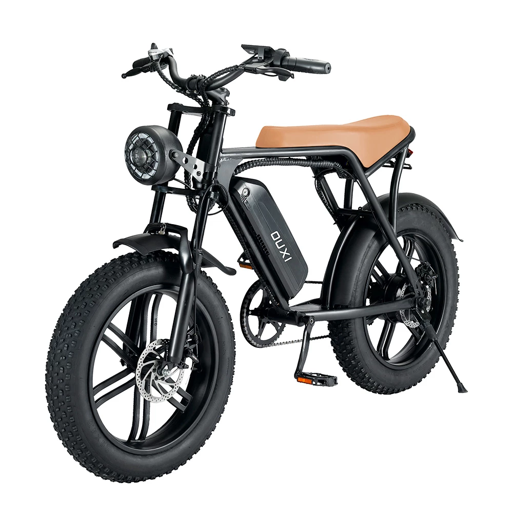 OUXI V8 Electric Bike 20*4.0 Inch Fat Tires 750W Motor 50Km/h Max Speed 48V 15Ah Battery Retro Ebike Max Load 150kg Dual Disc Brake Shimano 7-Speed Gear - Image 3