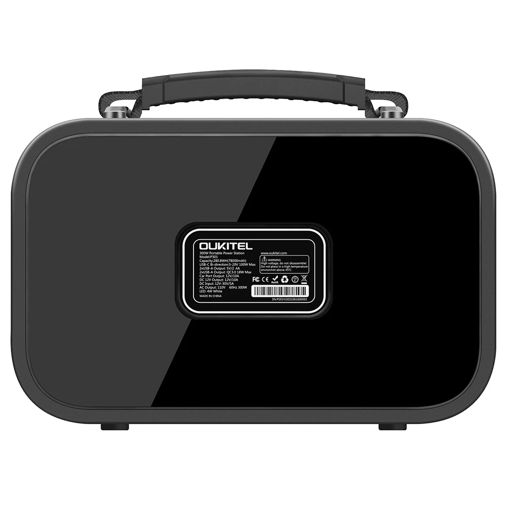 Oukitel P301 280.8Wh Portable Power Station PD10OW Power Supply with 9 Port Outputs Pure Sine Wave LCD Display - Image 6