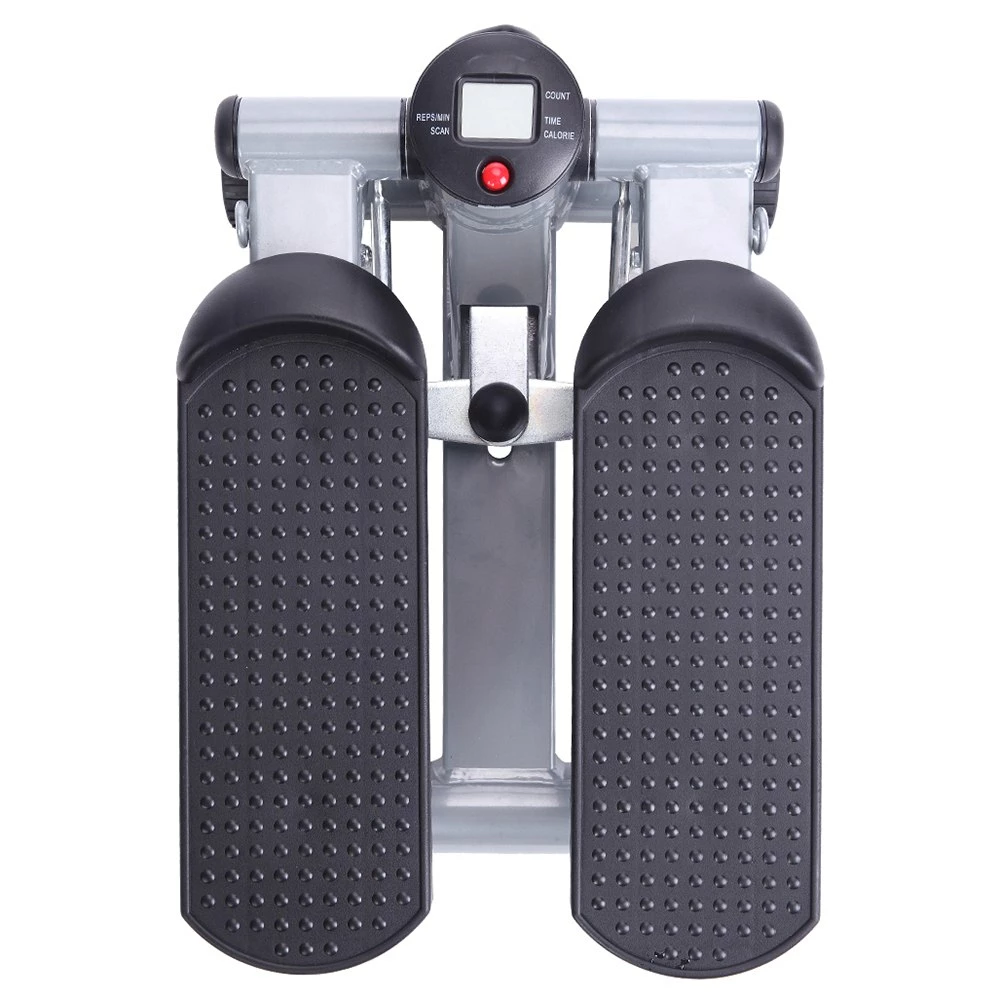 S025 Aerobic Fitness Step Air Stair Climber Stepper Exercise Machine New Equipment Silver - Image 2