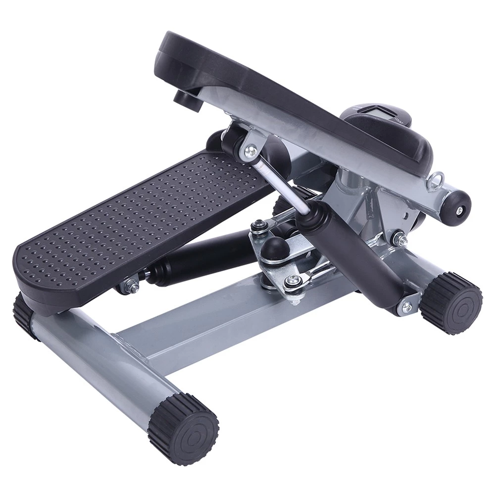 S025 Aerobic Fitness Step Air Stair Climber Stepper Exercise Machine New Equipment Silver - Image 3