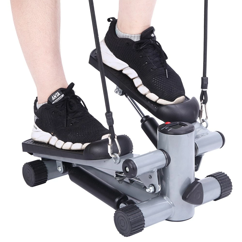 S025 Aerobic Fitness Step Air Stair Climber Stepper Exercise Machine New Equipment Silver - Image 4