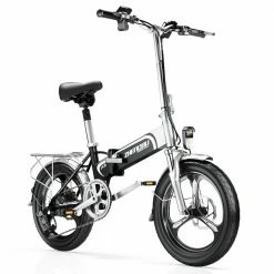ZHENGBU 20" X6 400W Motor Shimano 7-Speed 48V 10.4Ah Battery Commuter Folding Electric Bike - Black