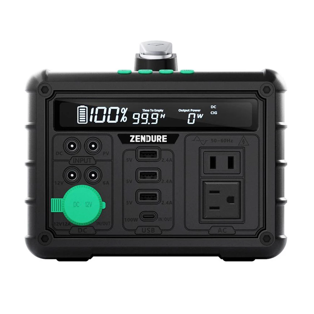 ZENDURE SuperBase 1000M Portable Power Station, 1016Wh Battery Capacity, 1000W Output, 9 Ports, Low Noise, 10W LED - Image 3