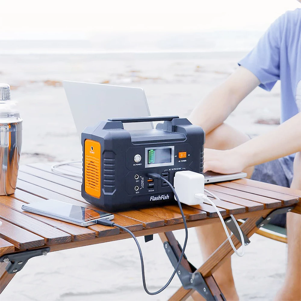 Flashfish E200 200W 151Wh Portable Power Station + TSP 18V 60W Foldable Solar Panel Outdoor Power Supply Kit - Image 4