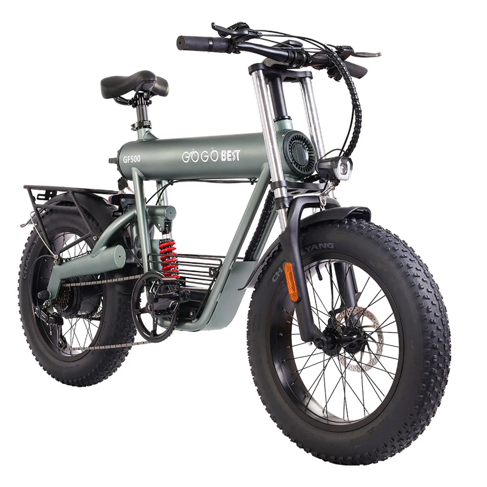 GOGOBEST GF500 Electric Bicycle 20*4.0 Inch Fat Tire 750W Motor 45Km/h Top Speed 48V 20Ah Battery 90-100KM Max Range Shimano 7-Speed Transmission Dual Disc Brake - Image 2