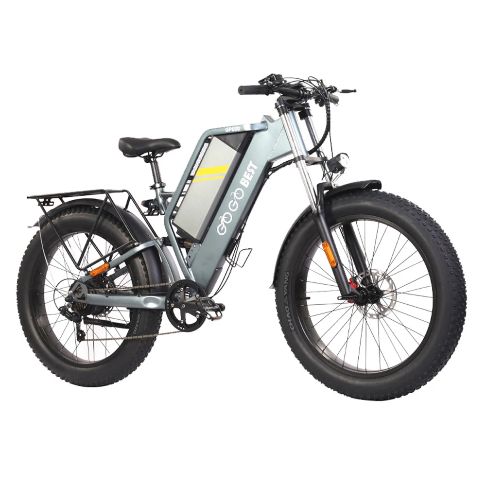 GOGOBEST GF650 Electric Bicycle 26*4.0 Inch Fat Tires 1000W Motor 45Km/h Top Speed 48V 20Ah Battery 90-100KM Max Range Dual Hydraulic Disc Brakes Shimano 7-Speed Transmission - Image 5